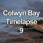 Time lapse video of dusk falling over Colwyn Bay on the North Wales coast