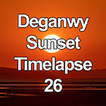 Time lapse of sunset over the North Wales coast from Deganwy
