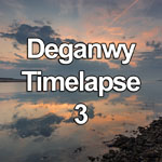 Time lapse video showing sunset with clouds over the Conwy estuary at Deganwy on the North Wales coast