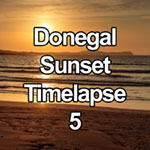 Time Lapse Video Of Sunset Over The Atlantic Coast Of Donegal, Ireland