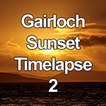 Time lapse of a dramatic sunset over the Scottish coast from Gairloch