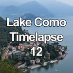 Time lapse video showing the change from day to night over the lakeside town of Varenna, Lake Como, Italy