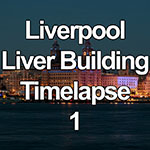 Time lapse video of dusk and night over the Liver Building in Liverpool