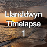 Time lapse of sunset and dusk over Llanddwyn Island, Anglesey on the North Wales coast