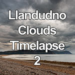 Time lapse of storm clouds over the North Wales coast at Llandudno