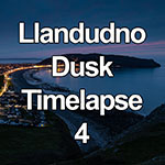 Time lapse video showing dusk falling over Llandudno on the North Wales coast