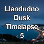Time lapse of dusk and partial lunar eclipse over Llandudno, North Wales