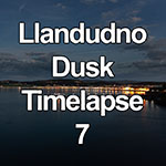 Time lapse of dusk over Llandudno on the North Wales coast