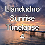 Time lapse of sunrise over Llandudno Pier, North Wales