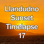 Time lapse of sunset over the North Wales coast from Llandudno