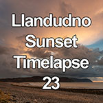 Time lapse of clouds at sunset over the North Wales coast