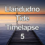 Time lapse of incoming tide at Llandudno, North Wales