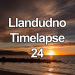 Time lapse video showing a beautiful sunset over the North Wales coast, as seen from the West Shore at Llandudno