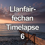 Time lapse video showing a beautiful sunset over the beach at Llanfairfechan on the North Wales coast