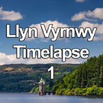 Time lapse video of clouds over Llyn Vyrnwy on a summer's day, North Wales