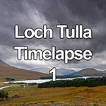 Time lapse of storm clouds over Loch Tulla, Scotland