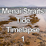 Time lapse video showing an ebbing tide on the Anglesey side of the Menai Straits on the North Wales coast