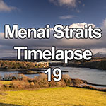 Time lapse of winter clouds over the Menai Straits, Anglesey, North Wales