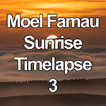 Time lapse of sunrise over a fogbank from Moel Famau, North Wales