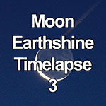 Time lapse of earthshine at dawn on a waning crescent moon