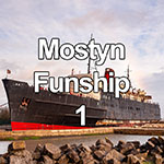 Duke of Lancaster shipwreck near Mostyn on the North Wales coast