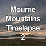 Time lapse of sunset and clouds over the Mourne Mountains, Northern Ireland