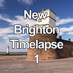 Time lapse of Fort Perch Rock at New Brighton, Merseyside, Wirral, England