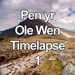Time lapse of clouds over Pen yr Ole Wen in Snowdonia, North Wales