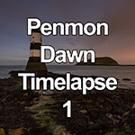 Time lapse video showing clouds and the approach of dawn over the North Wales coast at Penmon Point on the Isle of Anglesey
