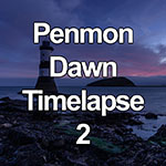 Time lapse of dawn over Penmon Point lighthouse, Anglesey, North Wales