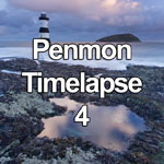 Time lapse video showing the incoming tide on a stormy winter morning at Penmon Point on the Isle of Anglesey, North Wales