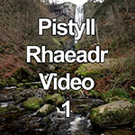 Video of Pistyll Rhaeadr waterfall in winter, Powys, North Wales