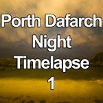 Time lapse video showing the tide going out at night at Porth Dafarch, Anglesey on the North Wales coast with clouds and stars