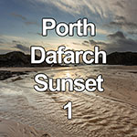 Video showing sunset over Porth Dafarch beach, Anglesey, North Wales