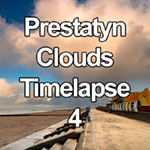 Time lapse video of clouds over Prestatyn beach, North Wales
