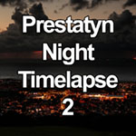 Time lapse video of nightfall over Prestatyn on the North Wales coast