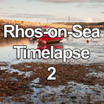 Time lapse video showing the tide coming in at Rhos-on-Sea, North Wales