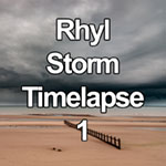 Time lapse video of rain storm over the North Wales coast