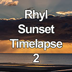 Time lapse video showing the sun setting behind clouds over the North Wales coast from Rhyl