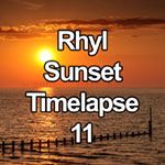 Time lapse video of sunset over the Gwynt-y-Môr offshore windfarm