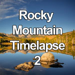 Time lapse video showing moonset and sunrise as viewed from Sprague Lake in the Rocky Mountain National Park, Colorado, U.S.A.