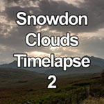 Time lapse video of dramatic clouds at sunset over Snowdon mountain