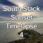 Time lapse video of sunset over South Stack lighthouse, Anglesey, North Wales