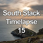 Time lapse of dramatic skies over South Stack lighthouse, Anglesey, North Wales