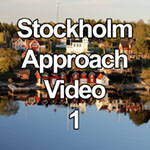 Real time video of a cruise through the Stockholm Archipelago at sunrise