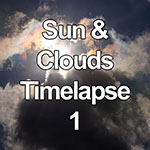 Time lapse video of the sun passing behind stormy clouds