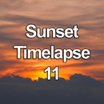 Time lapse video showing the play of light on low and high altitude clouds at sunset