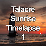 Time lapse of dawn and sunrise over Talacre beach, North Wales