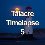 Timelapse video of the full moon setting followed by the sun rising around the lighthouse on Talacre beach, North Wales
