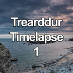 Time lapse video showing clouds at sunset over the coast of Anglesey, North Wales, near Trearddur Bay